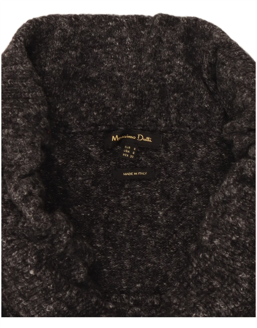 Γυναικεία πλεκτή μίντι φούστα Massimo Dutti Small W30 Grey Flecked