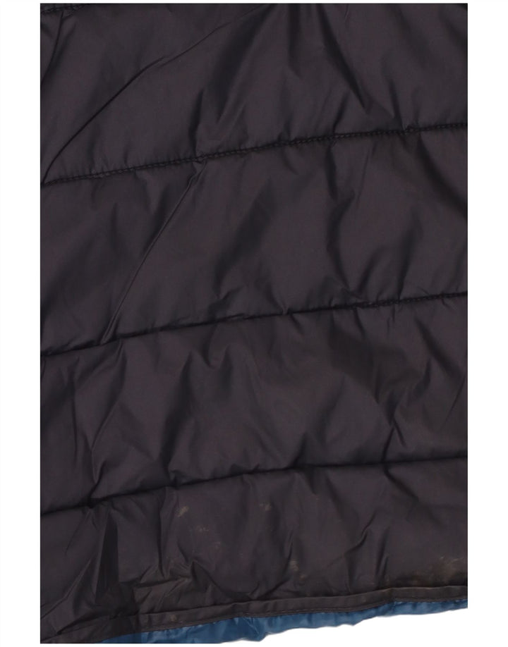 Zara Ανδρικό padded Gilet UK 38 Medium Navy Blue Polyester