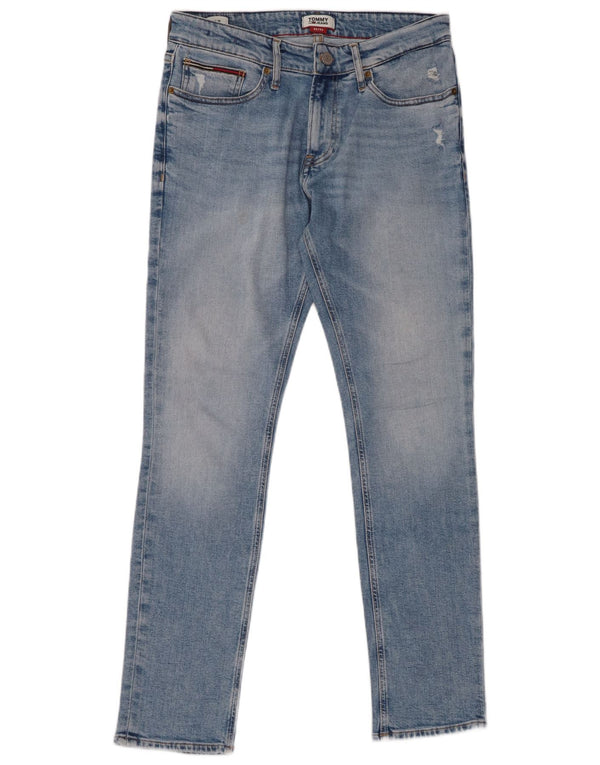 TOMMY HILFIGER Ανδρικό Slim Jeans W32 L32 Μπλε βαμβακερό