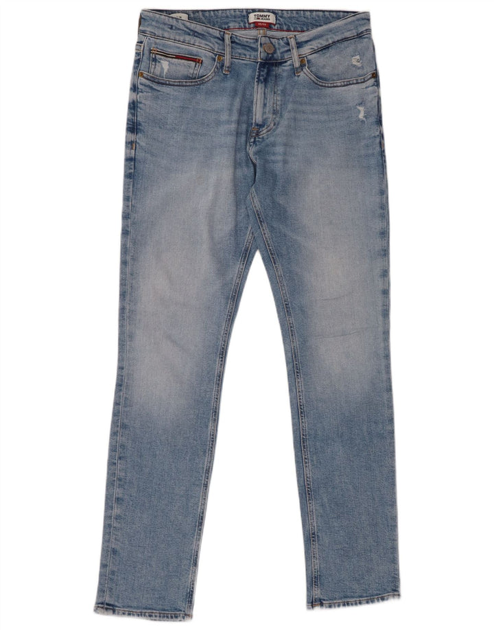 TOMMY HILFIGER Ανδρικό Slim Jeans W32 L32 Μπλε βαμβακερό