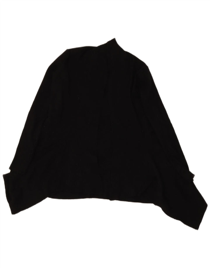 Zara Γυναικείο Ανοιχτό Ζακέτα UK 10 Small Black
