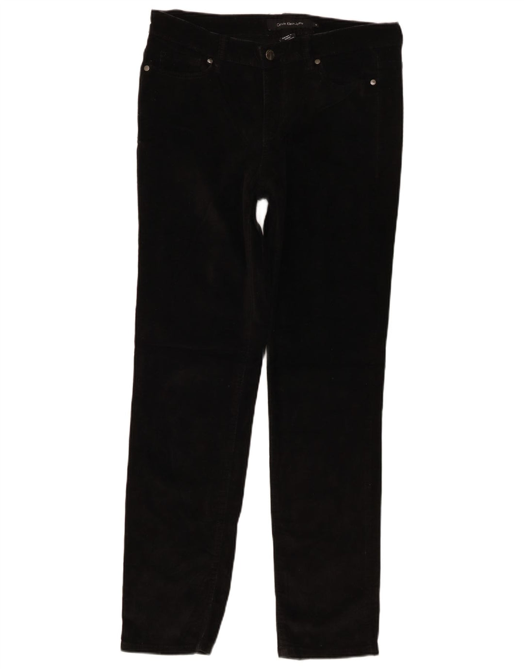 Γυναικείο λεπτό κοτλέ παντελόνι Calvin Klein US 10 Medium W32 L30 μαύρο