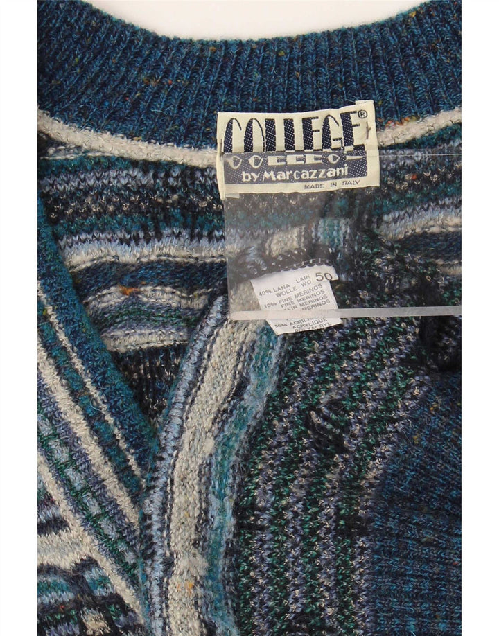 Ανδρικό πουλόβερ Marcazzani Ζακέτα IT 50 Medium Πολύχρωμο Fair Isle