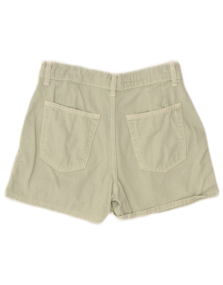 ZARA Girls Pegged Chino Shorts 13-14 Years W26 Green