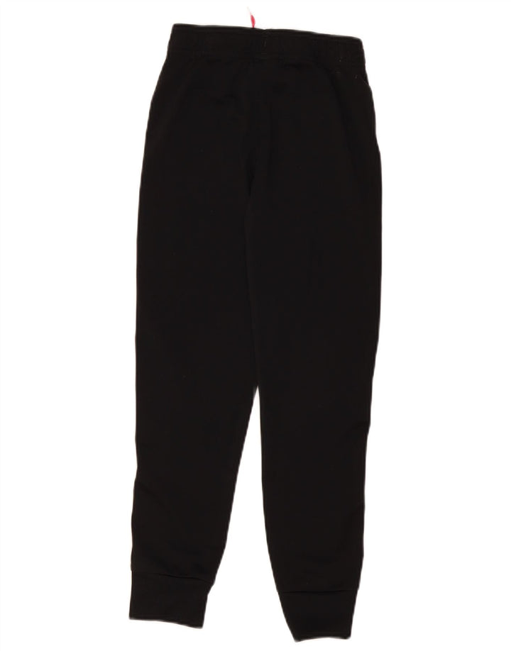 ADIDAS Girls Tracksuit Trousers Joggers 9-10 Years Black Polyester