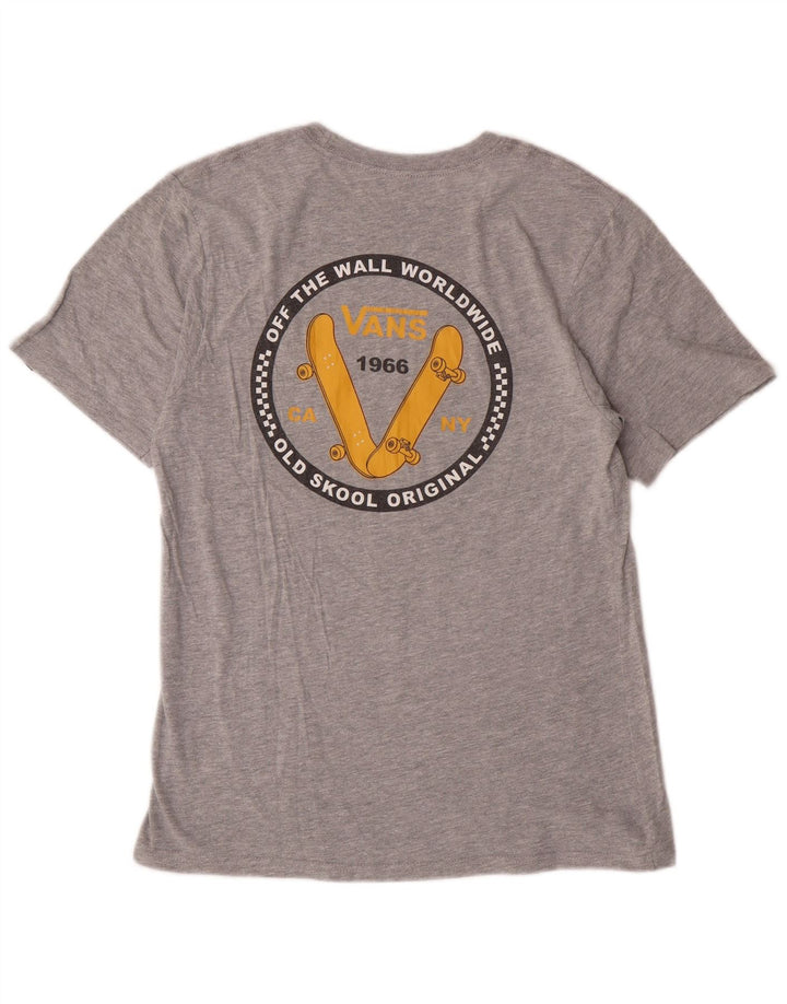 Vans Boys Classic Fit Graphic T-Shirt Top 12-13 ετών μεγάλο γκρι βαμβακερό