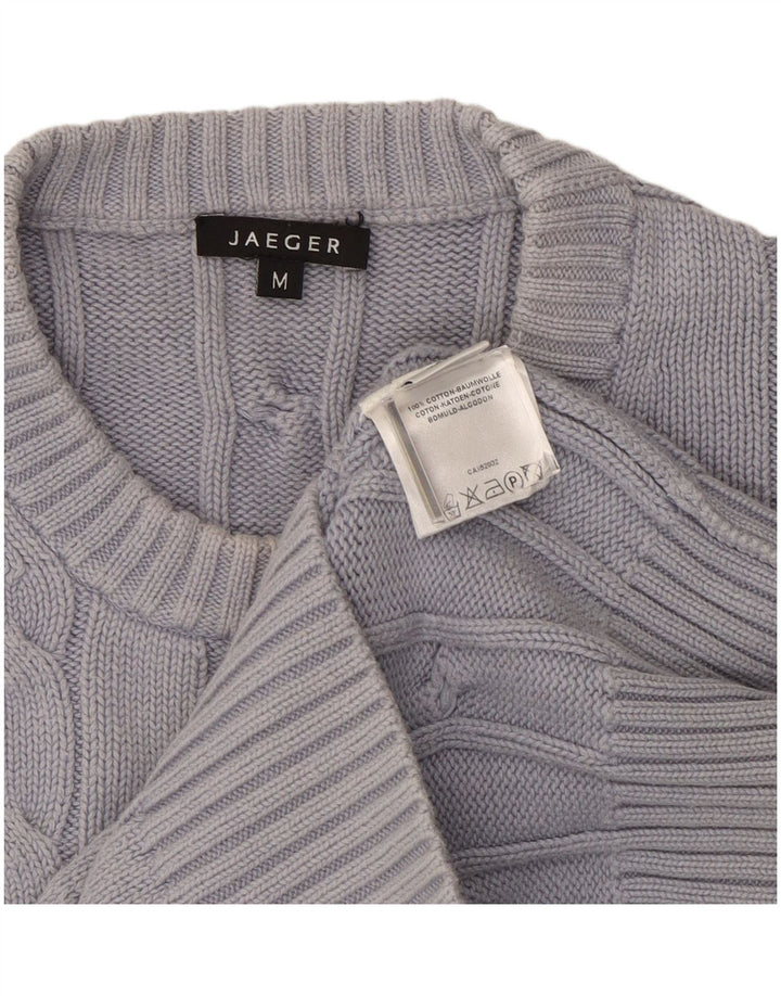 Ανδρικό πουλόβερ Jaeger Crew Neck Jumper Μεσαίο γκρι βαμβακερό