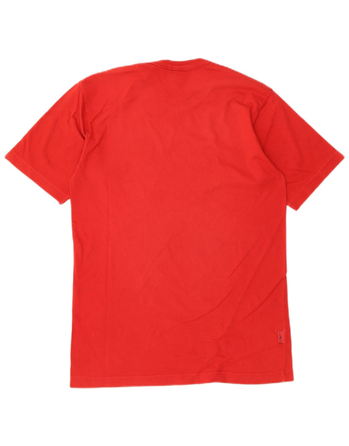 Ανδρικό γραφικό T-Shirt Reebok Top Μικρό κόκκινο βαμβακερό