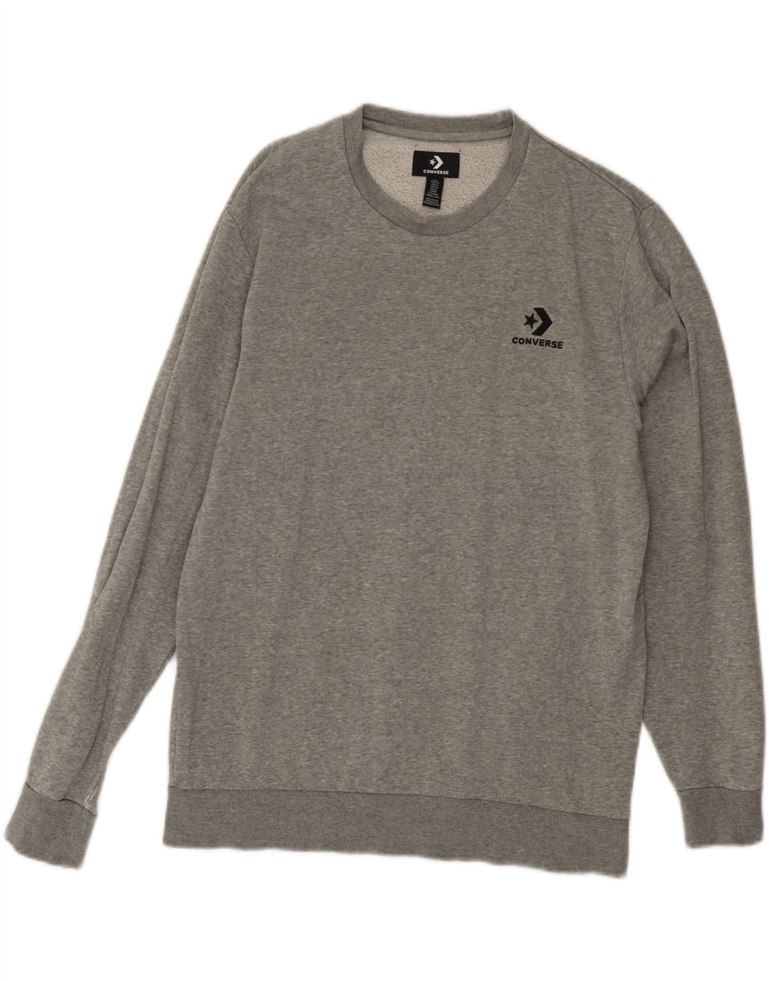 Ανδρικό φούτερ CONVERSE Jumper Μεσαίο γκρι βαμβακερό