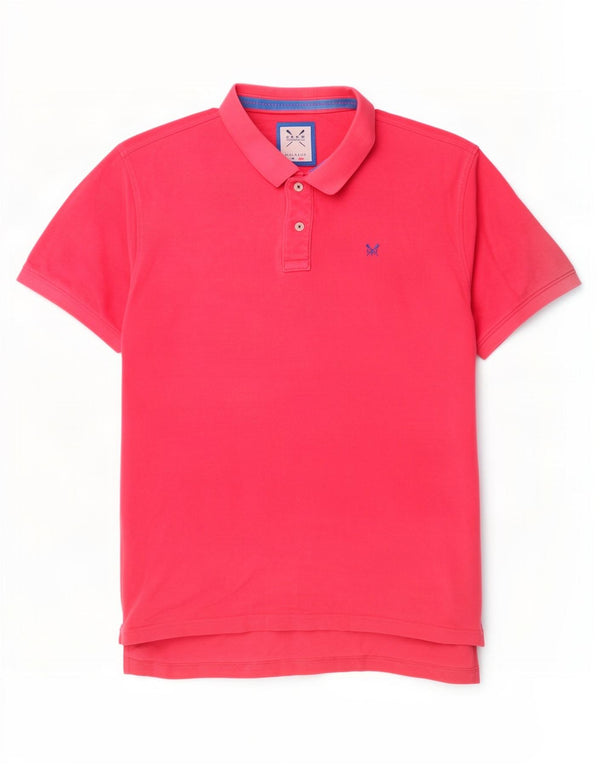 Ανδρικό μπλουζάκι πόλο Crew Clothing 2XL Ροζ Βαμβακερό