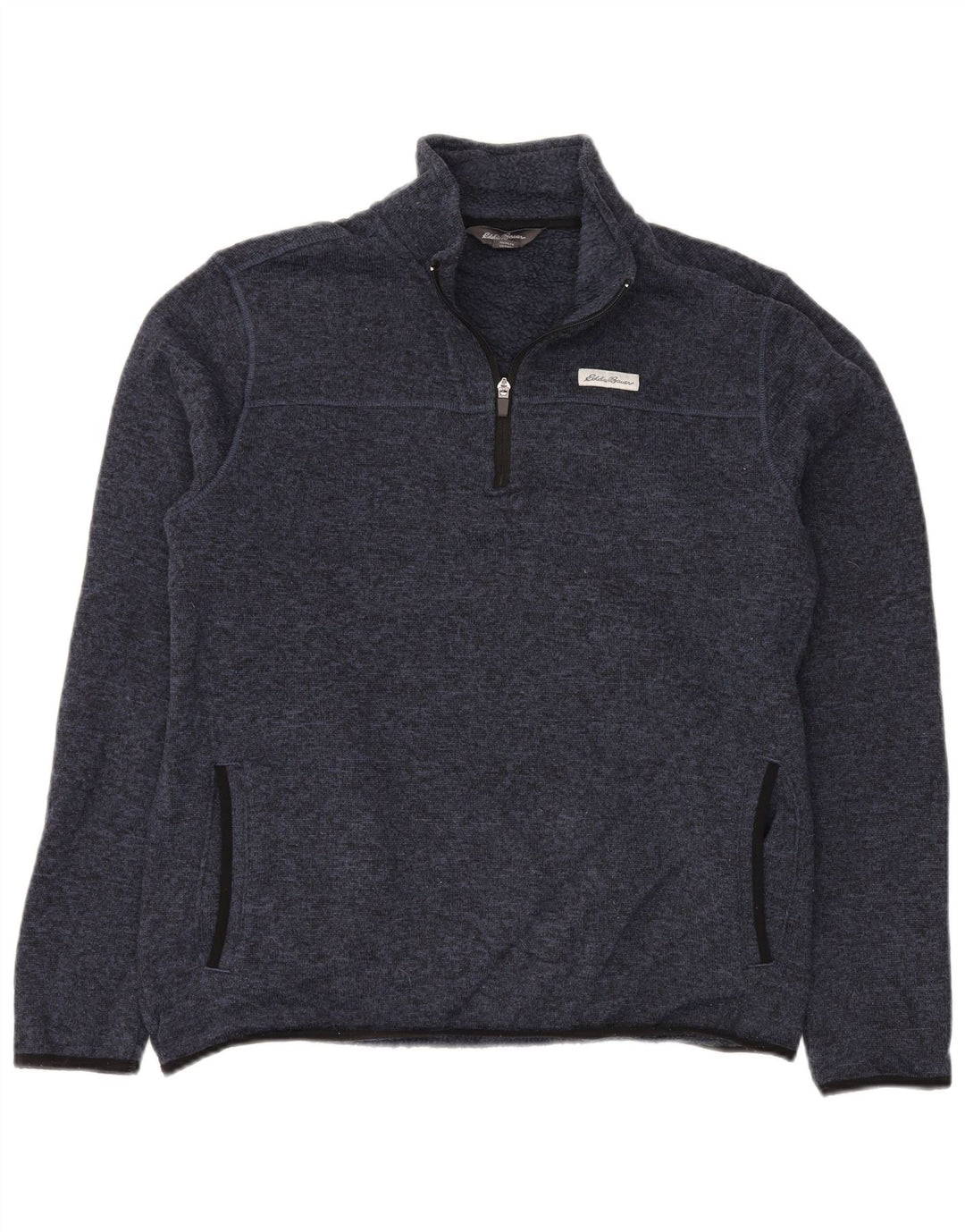 EDDIE BAUER Ανδρικό φούτερ με φερμουάρ πουκάμισο μεγάλο μπλε ναυτικό πολυεστέρας