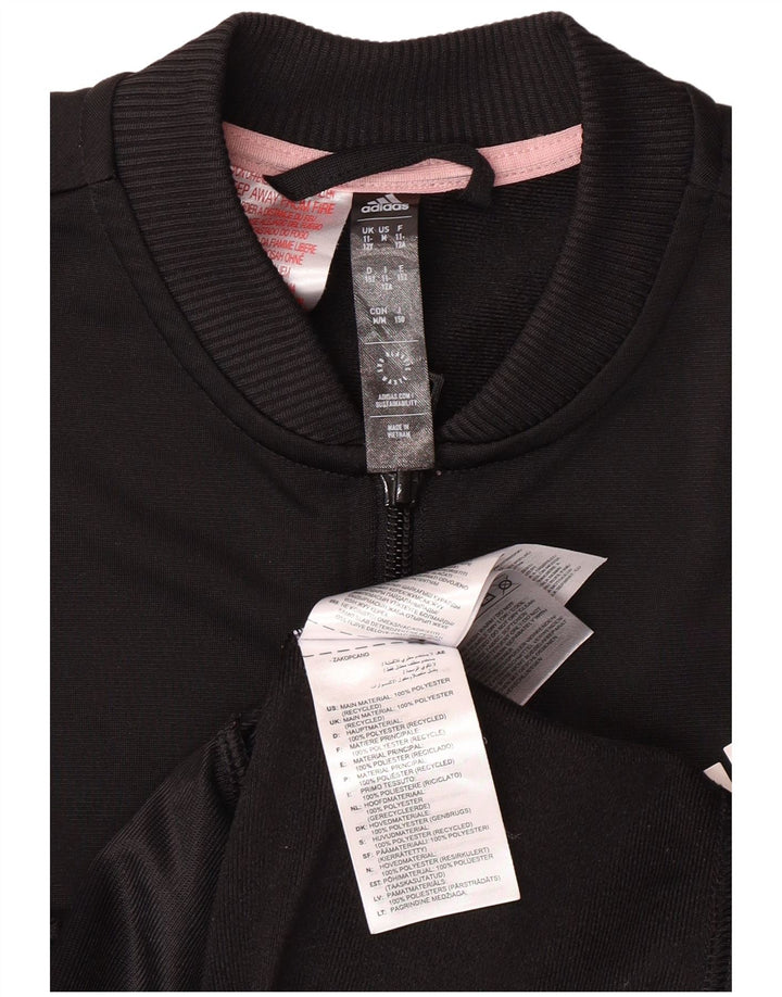 Κορίτσια αθλητική φόρμα ADIDAS Top Jacket 11-12 Years Black Polyester