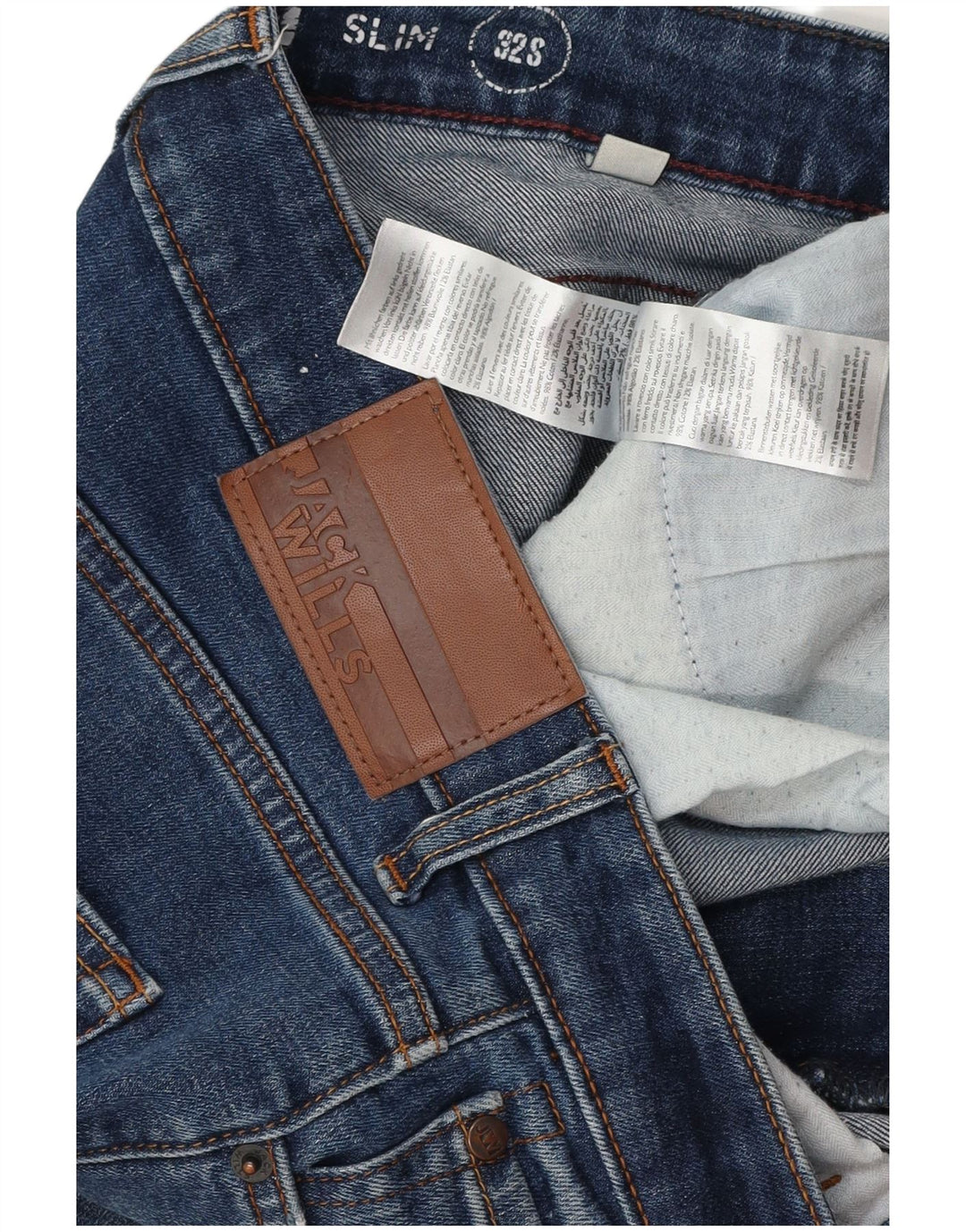 Jack Wills Ανδρικό Slim Jeans W32 L29 Μπλε βαμβακερό