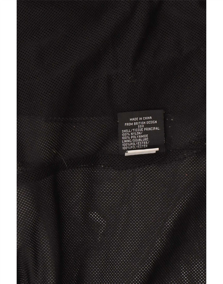 Superdry γυναικείο μπουφάν με κανονική εφαρμογή αντιανεμικό UK 16 μεγάλο μαύρο νάιλον