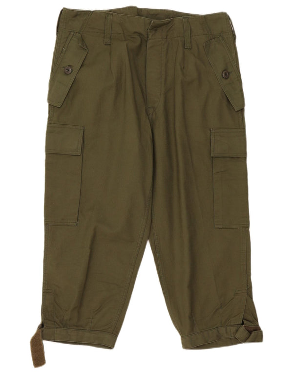 Vintage Γυναικείο Tapered Cargo Παντελόνι Capri W34 L21 Khaki