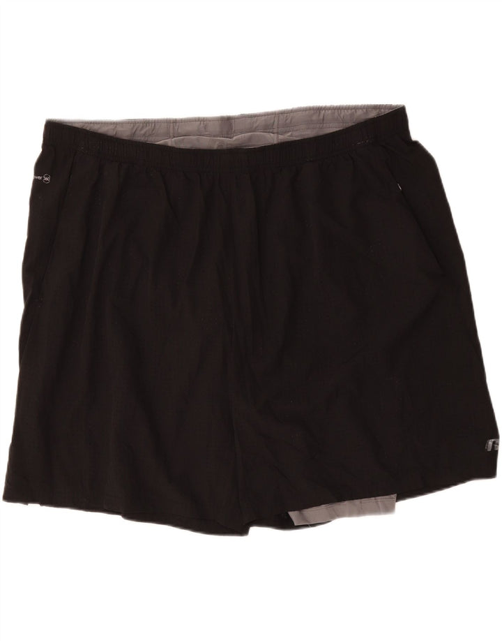 RUSSELL ATHLETIC Mens Sport Shorts 2XL  Black Vintage Russell Athletic and Second-Hand Russell Athletic from Messina Hembry 