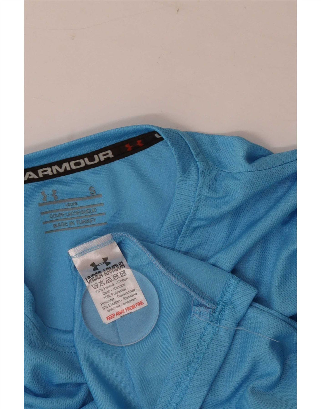 Under Armour Ανδρικό T-Shirt Top Μικρό Μπλε Βαμβακερό