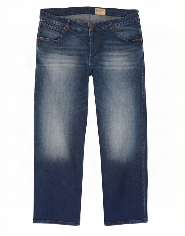 Ανδρικό τζιν Wrangler Greensboro Straight W36 L30 Μπλε βαμβακερό