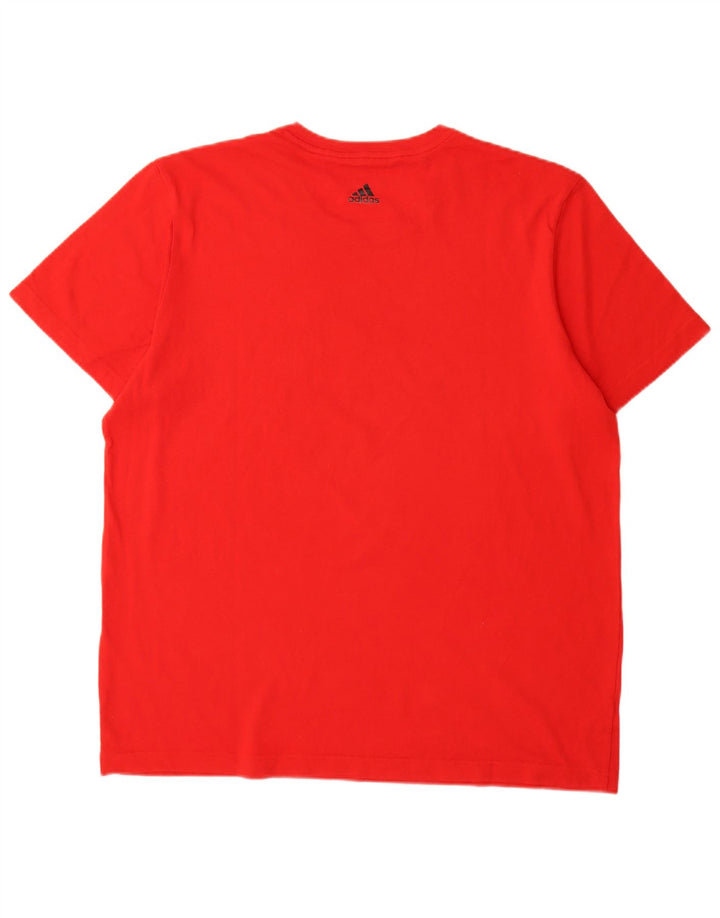 Ανδρικό γραφικό T-Shirt Adidas Top XL Red