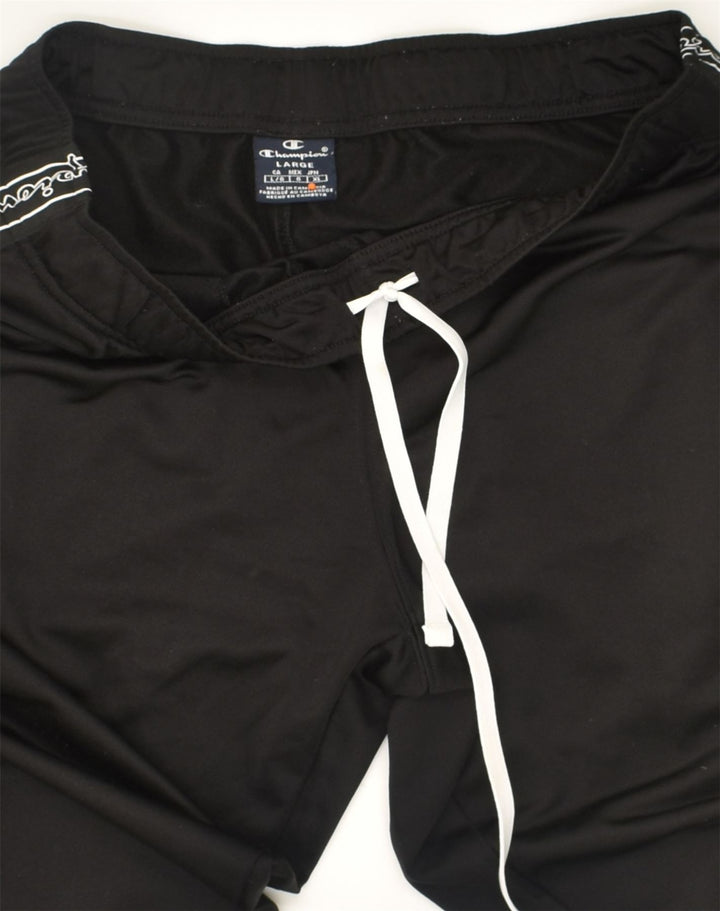 CHAMPION Ανδρικά γραφικά αθλητικά παντελόνια Joggers μεγάλο μαύρο πολυεστέρα