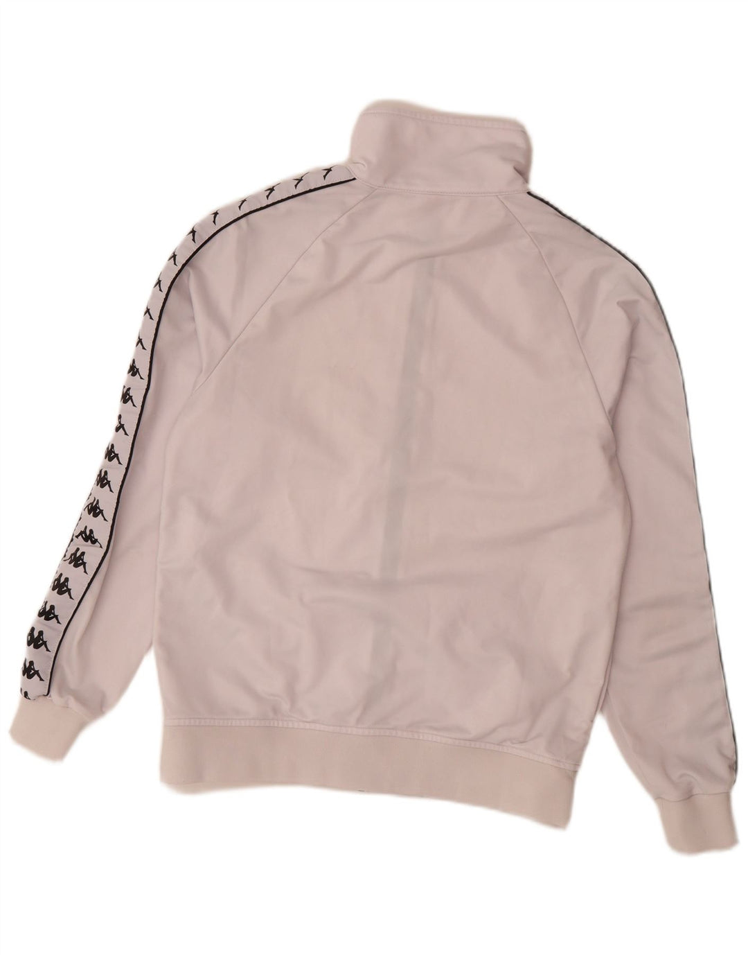 Γυναικεία αθλητική φόρμα γραφικών Kappa Top Jacket UK 18 XL Λευκός Πολυεστέρας