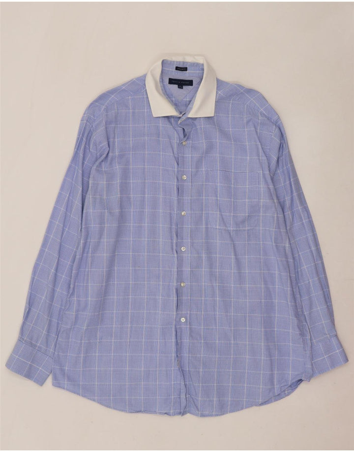 Ανδρικό πουκάμισο Tommy Hilfiger Regular Fit Size 17 XL Blue Check