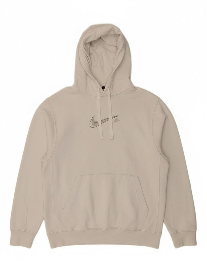 Ανδρικό γραφικό κουκούλα Nike, μικρό λευκό βαμβακερό