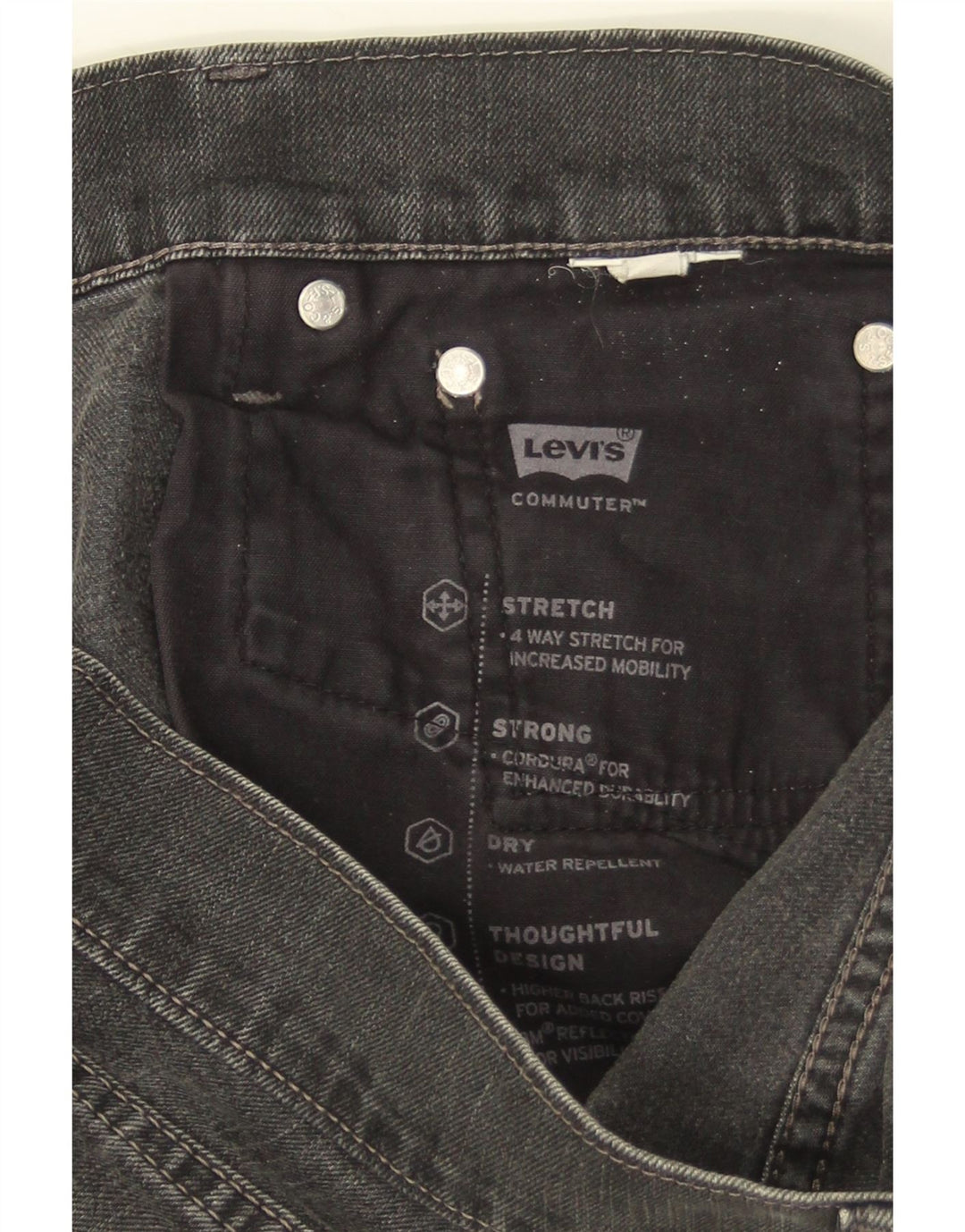 Ανδρικό τζιν Levi's Straight W30 L30 Γκρι