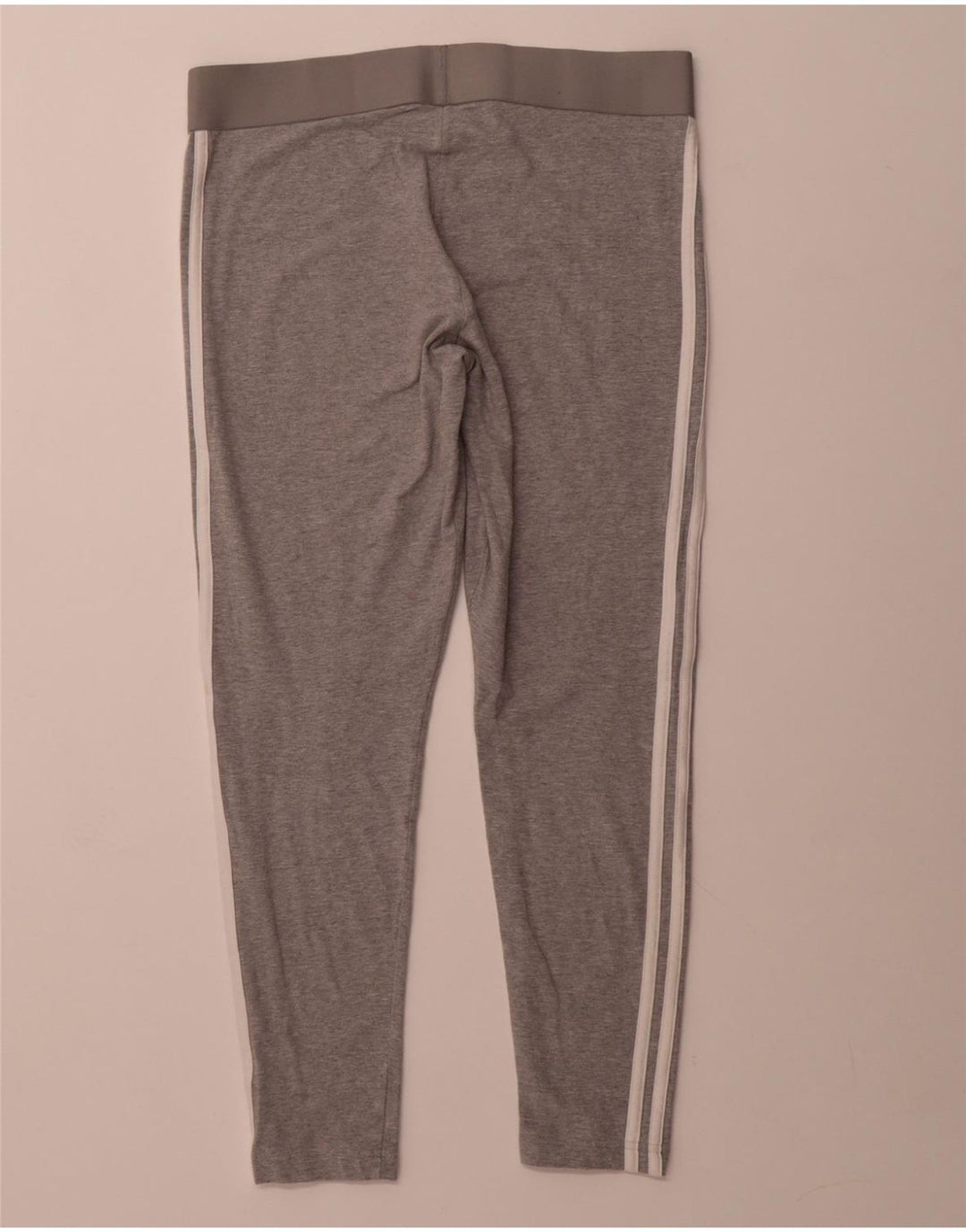 ADIDAS Womens Leggings UK 16/18 Large Grey