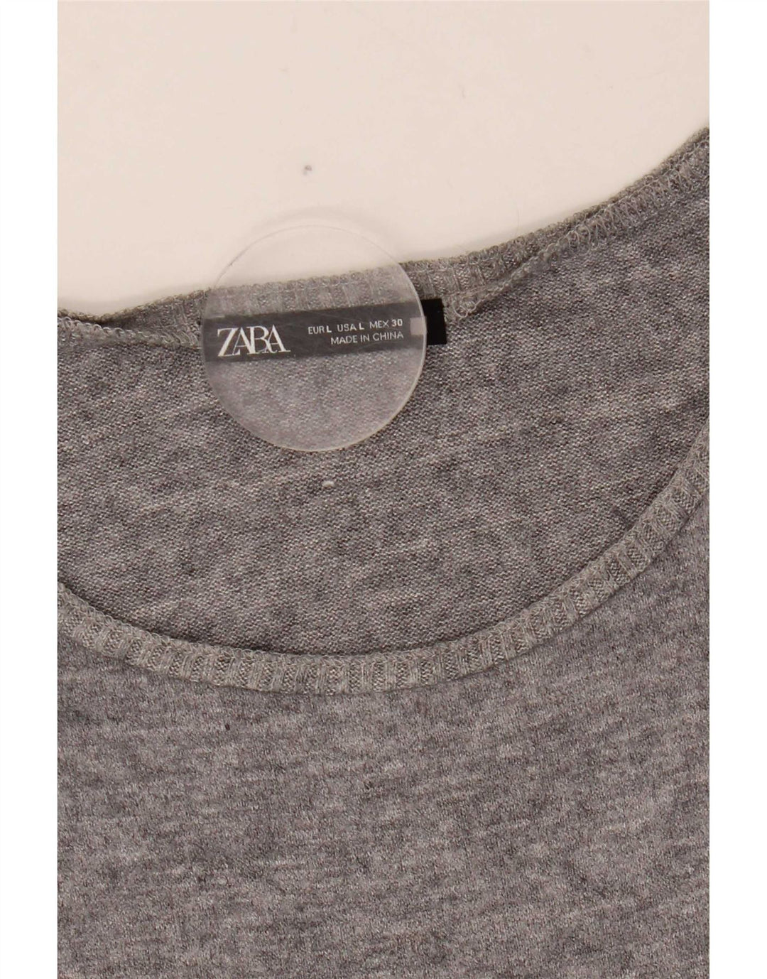 Zara Γυναικείο Γιλέκο Τοπ UK 16 Large Grey Fair Isle