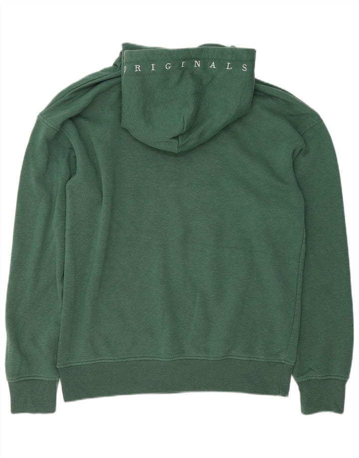 Ανδρικό μπλουζάκι με κουκούλα Jack & Jones, μεσαίο πράσινο βαμβακερό
