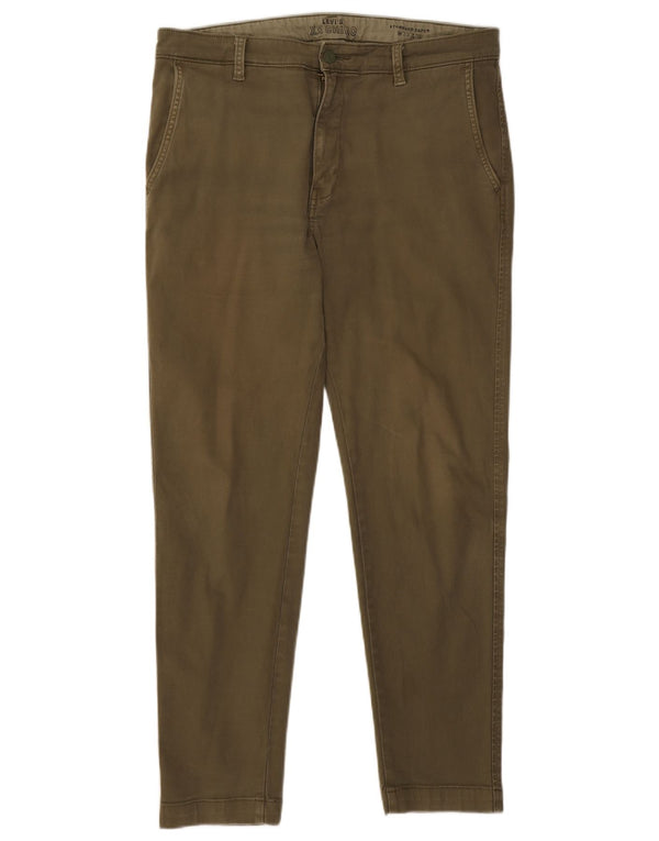 Ανδρικό κωνικό παντελόνι Chino Levi's Standard W33 L30 Χακί βαμβακερό