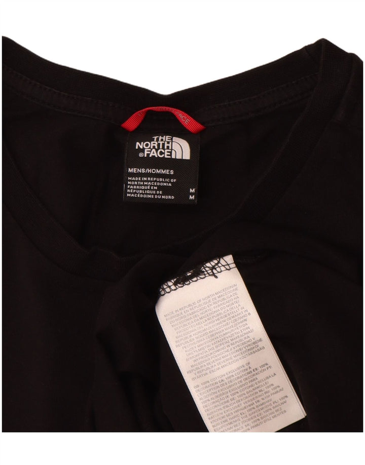 Ανδρικό γραφικό T-Shirt North Face Top Μεσαίο μαύρο βαμβακερό