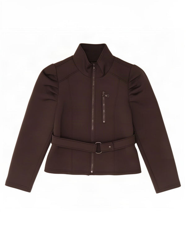 Zara Γυναικείο Bomber Jacket UK 18 XL Μαύρο Πολυεστέρας