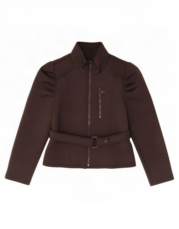 Zara Γυναικείο Bomber Jacket UK 18 XL Μαύρο Πολυεστέρας