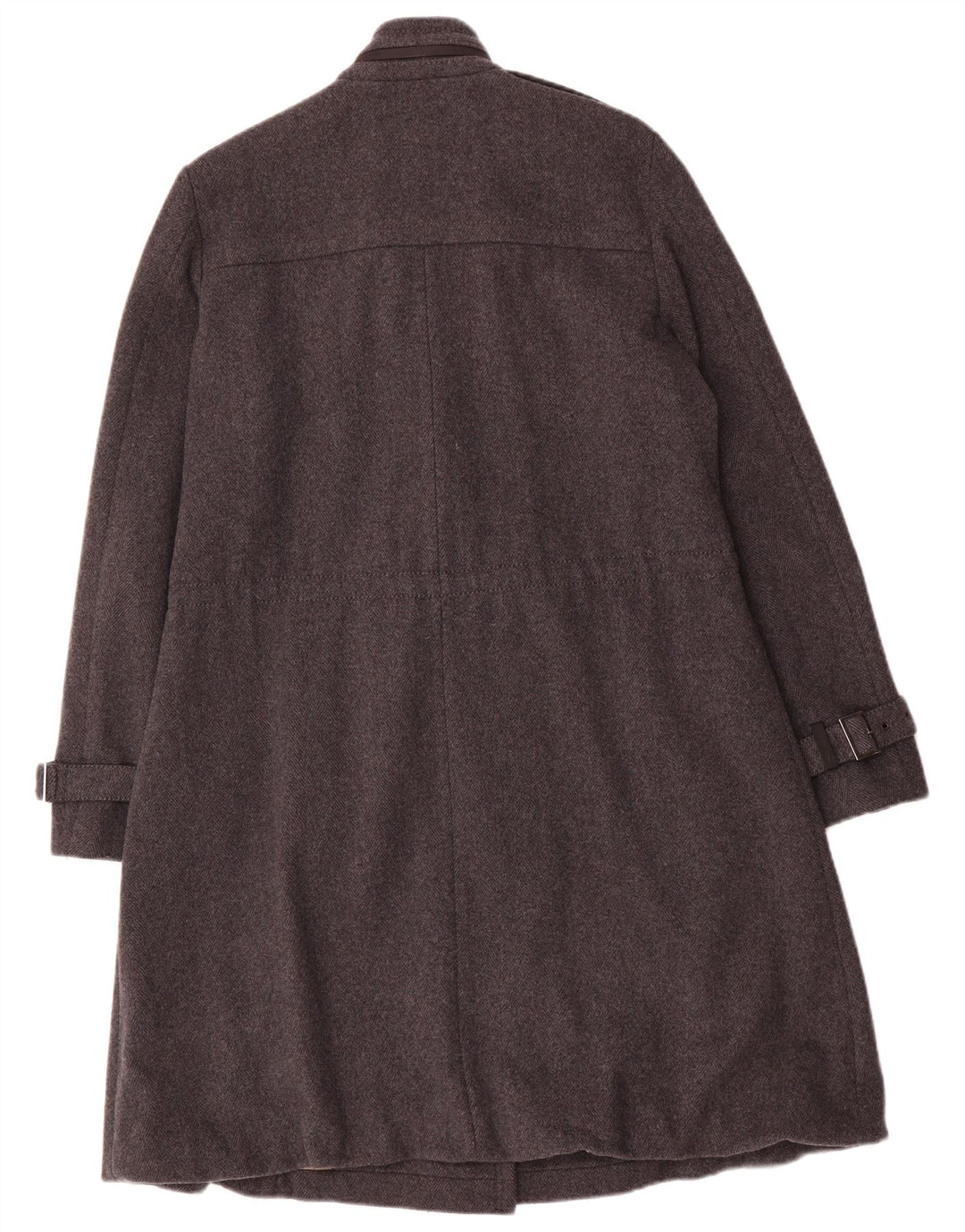 Marella Γυναικείο Military Double Breasted παλτό UK 10 Small Grey Wool