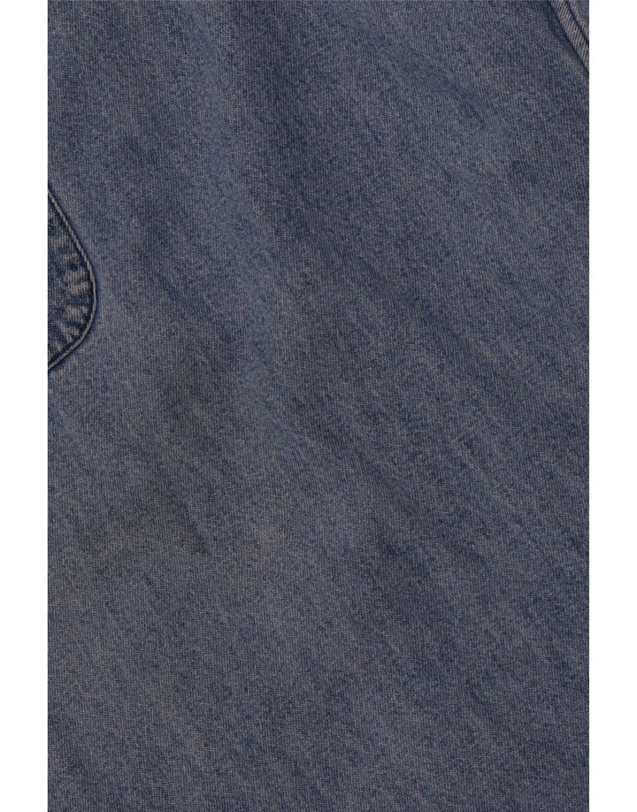 RALPH LAUREN Ανδρικό τζιν πουκάμισο μεγάλου μεγέθους 2XL μπλε βαμβακερό