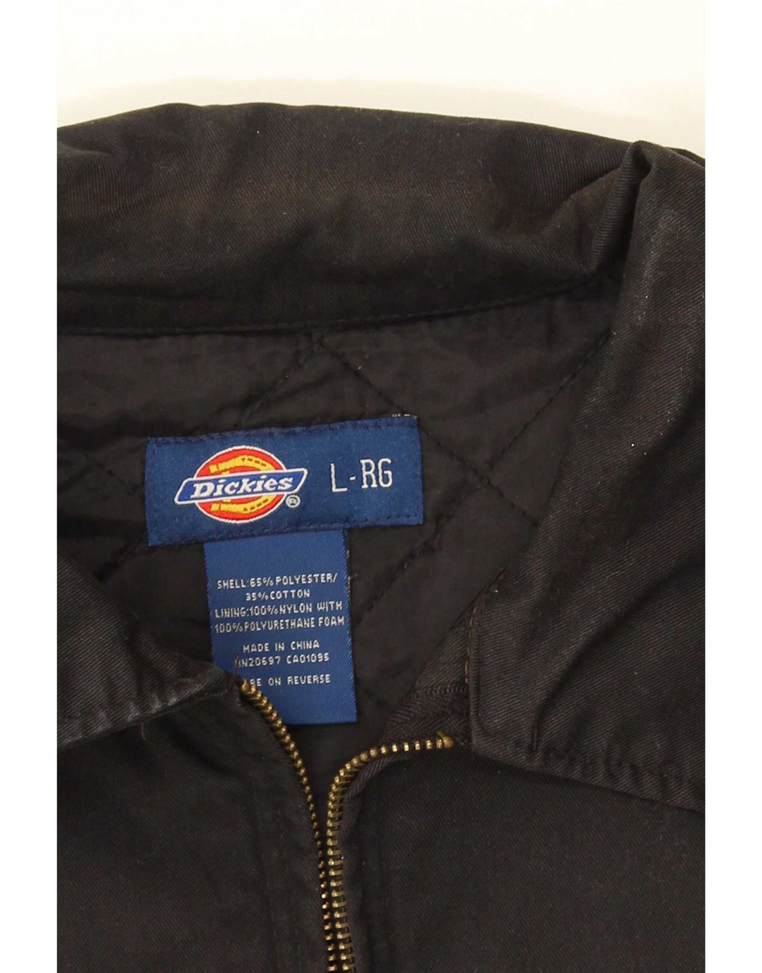 Dickies Mens Bomber Jacket UK 40 Large Black Polyester