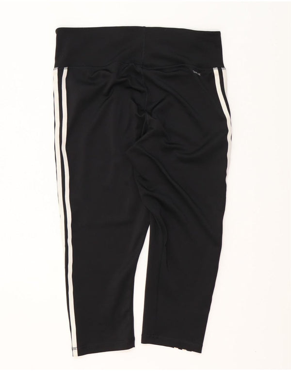 Γυναικεία κολάν ADIDAS Climalite Capri UK 16/18 Large Black Polyester