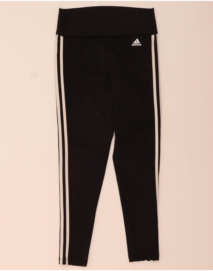 Γυναικεία κολάν Aeroready ADIDAS UK 12/14 Μεσαίο μαύρο πολυεστέρα