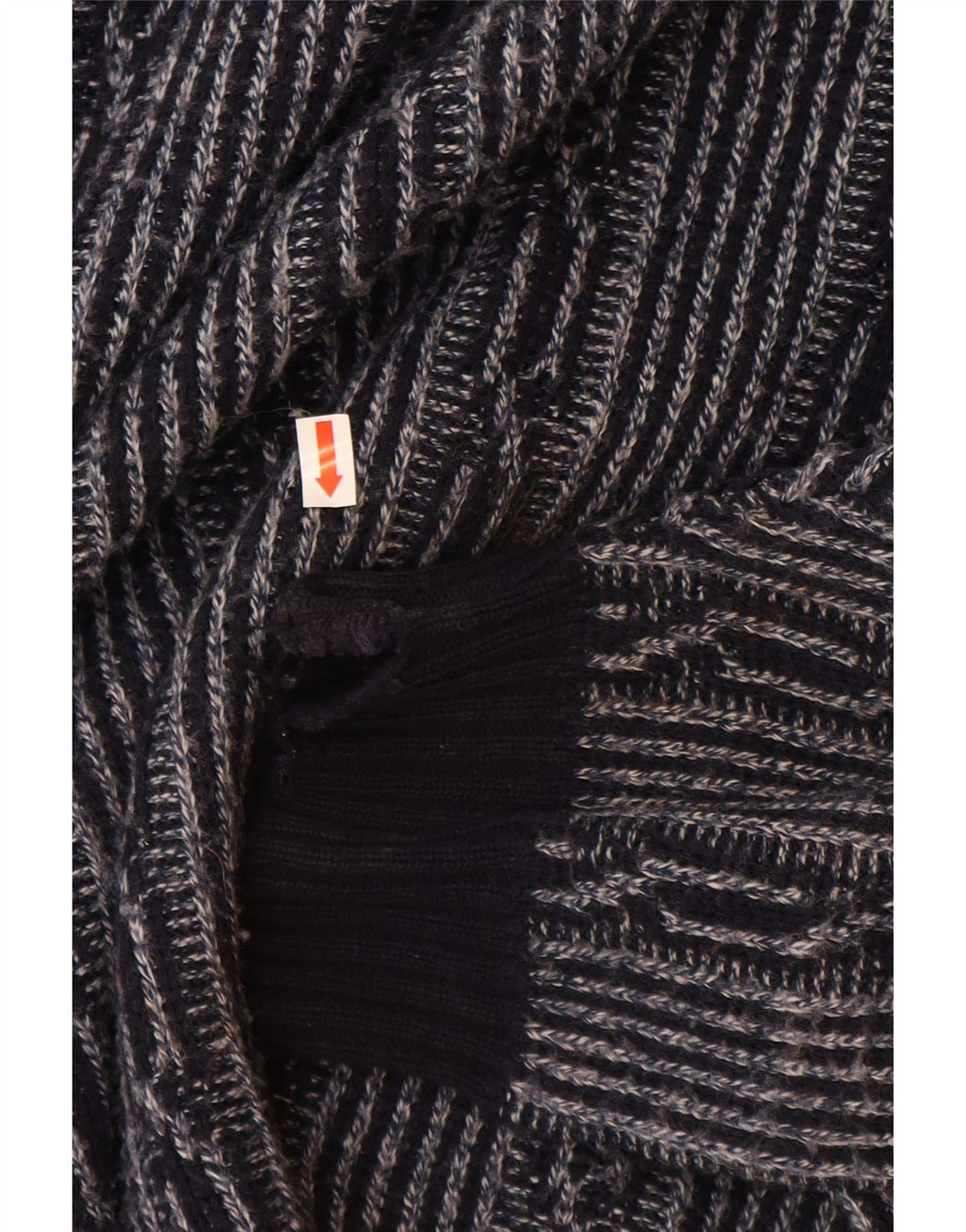 C & A Ανδρικό πουλόβερ με λαιμόκαυμα με λαιμόκοψη μεγάλο Navy Blue Fair Isle Πολυακρυλικό