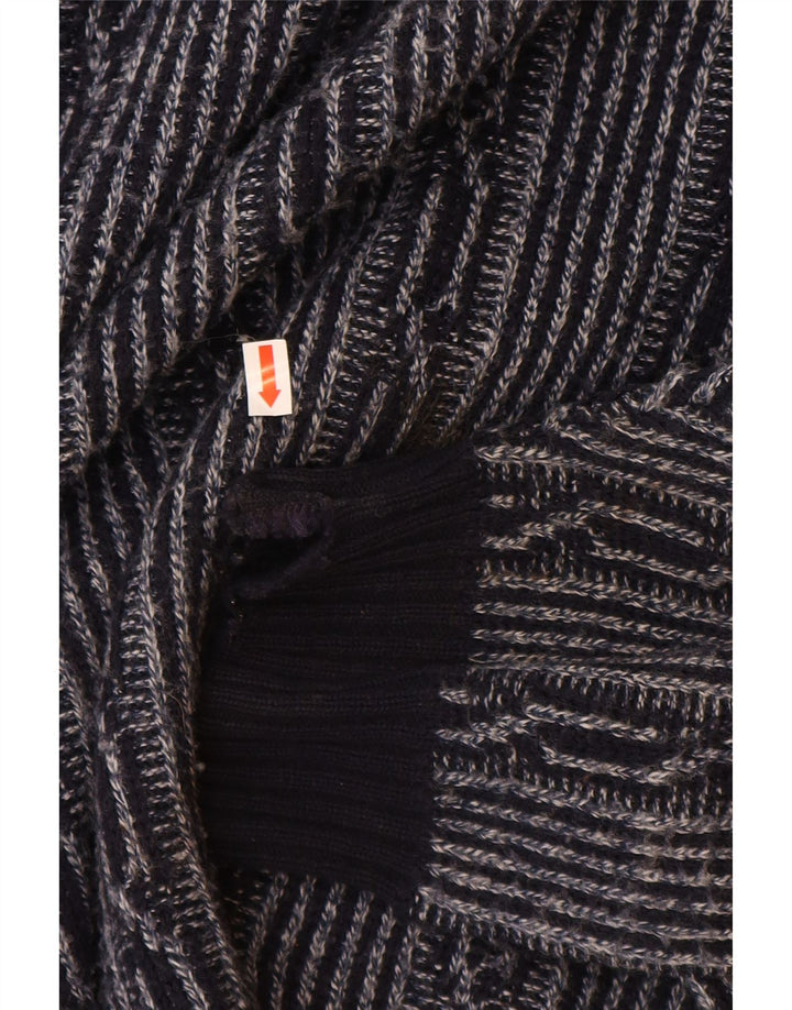 C & A Ανδρικό πουλόβερ με λαιμόκαυμα με λαιμόκοψη μεγάλο Navy Blue Fair Isle Πολυακρυλικό