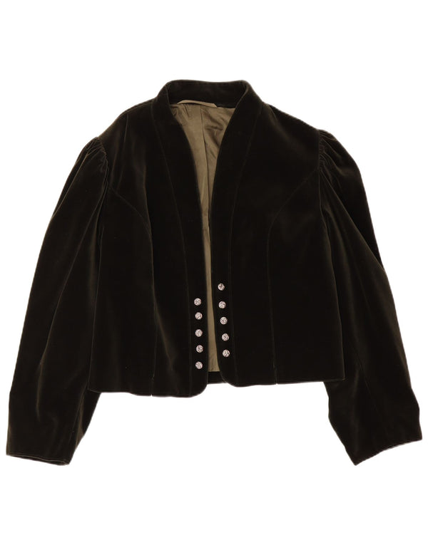 Trachten Gerlach Γυναικείο Μπουφάν Bolero Velvet EU 44 XL Χακί βαμβακερό