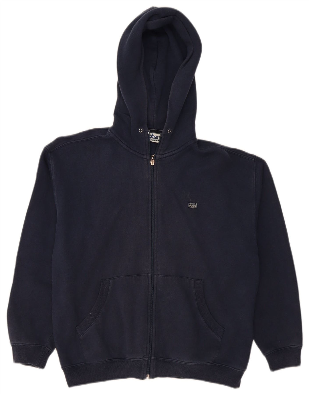 ASICS Boys Zip Hoodie πουλόβερ 11-12 ετών Navy Blue