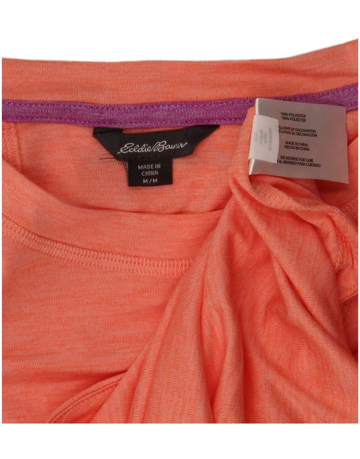 EDDIE BAUER Γυναικείο T-Shirt Top UK 14 Medium Pink Polyester