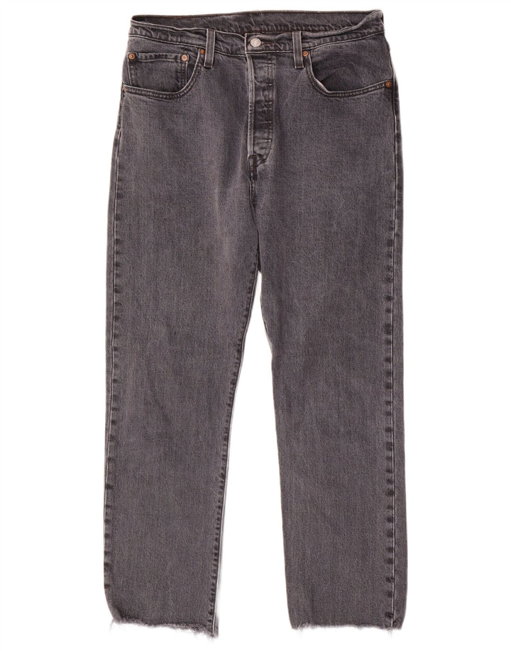 LEVI'S Ανδρικό τζιν 501 ίσιο W31 L28 Γκρι βαμβακερό