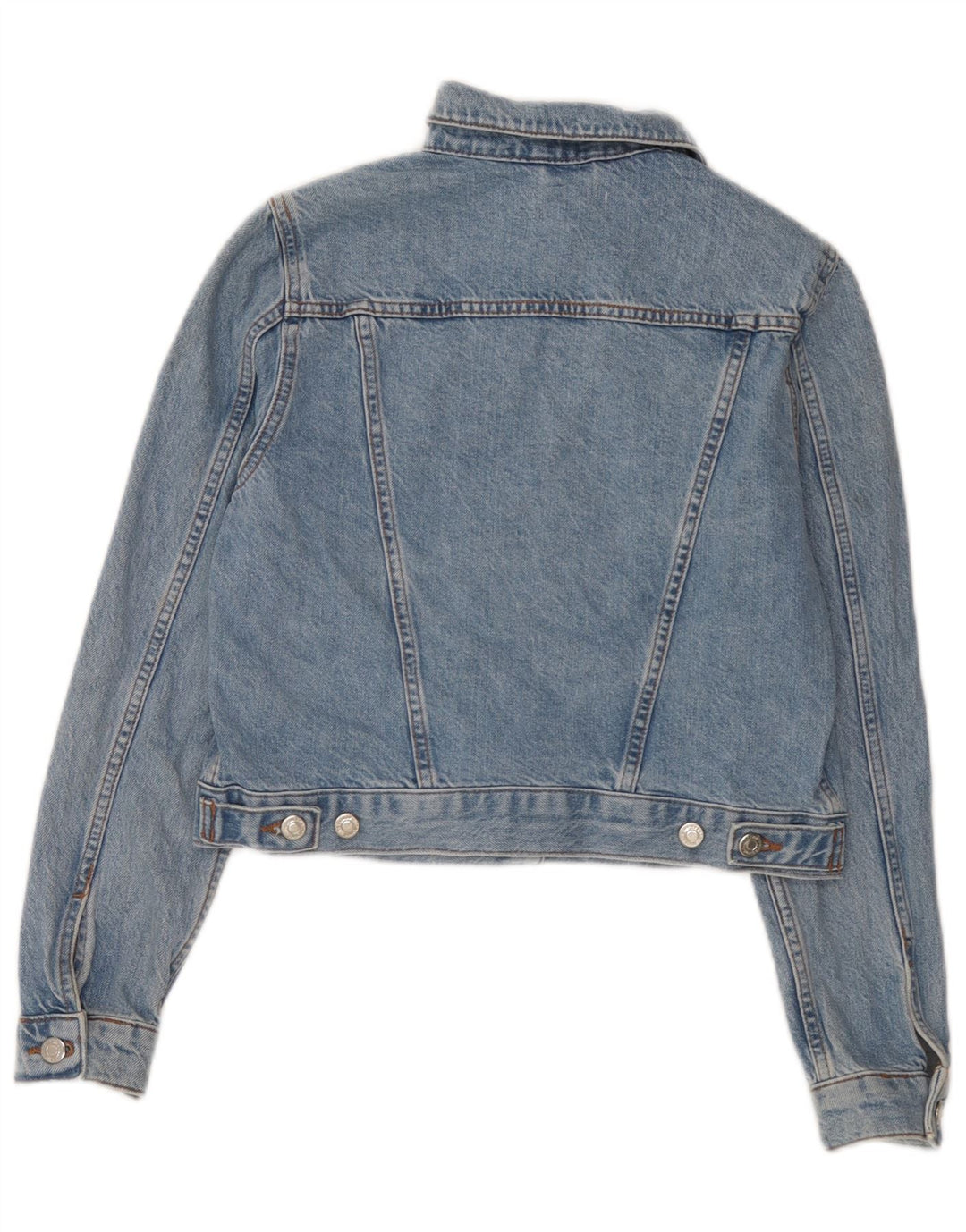 Topshop Γυναικείο Τζιν Μπουφάν UK 8 Small Blue Cotton