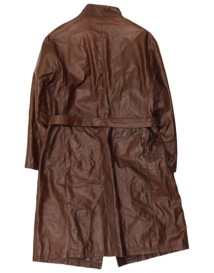 Masterpelle Γυναικείο Δερμάτινο Παλτό IT 48 XL Καφέ