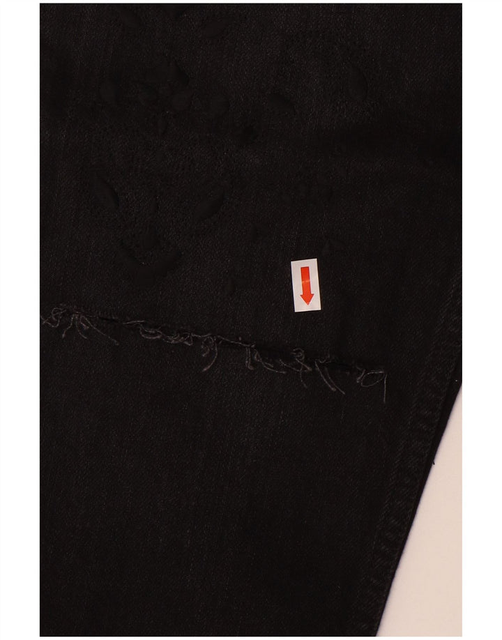 Zara Γυναικείο Slim Jeans EU 40 Medium W31 L29 Μαύρο βαμβακερό