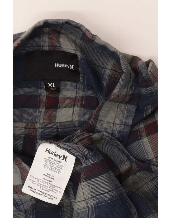 Ανδρικό πουκάμισο Hurley XL Blue Check Polyester